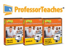 ProfessorTeaches series product boxes lined up.